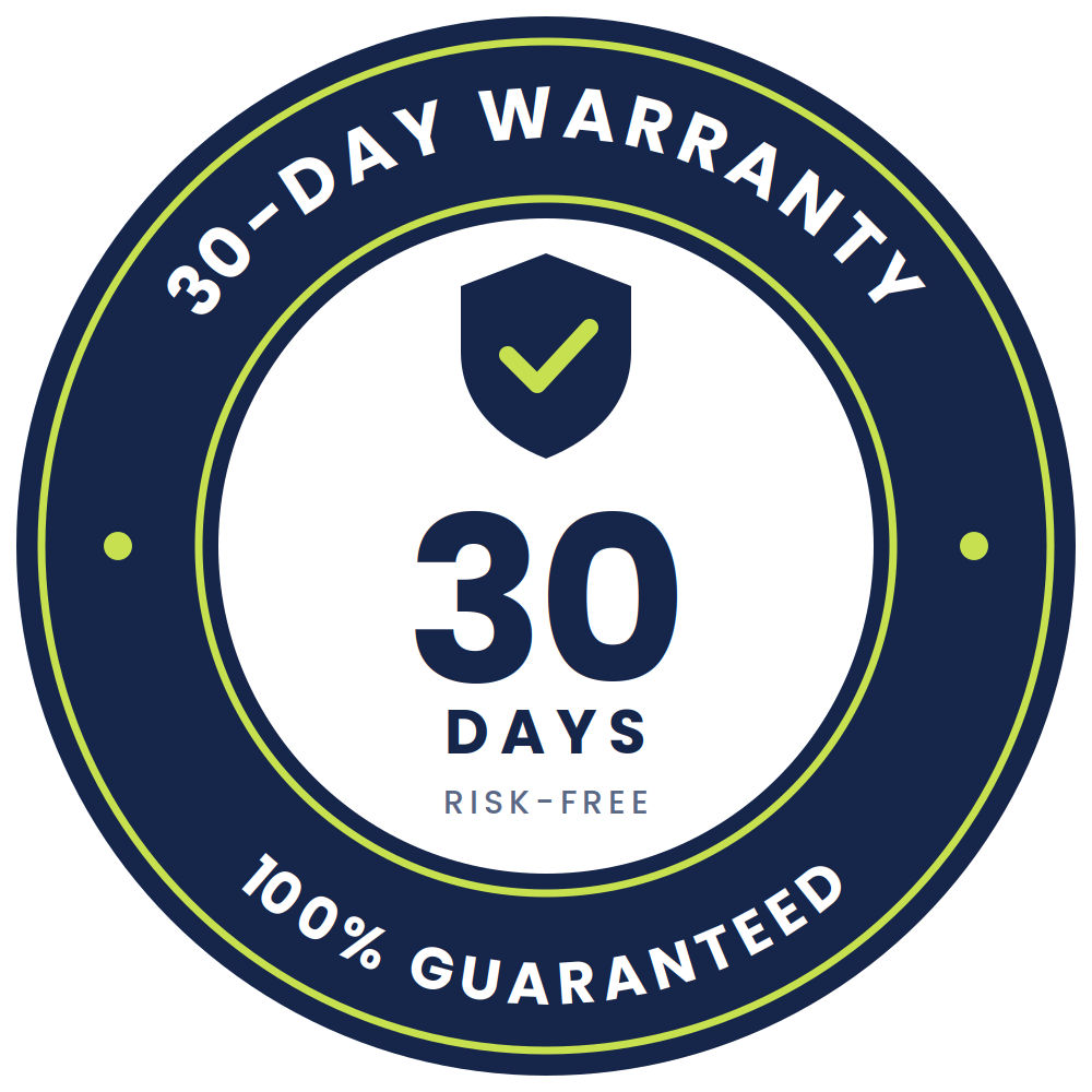 30 Day Warranty Guarantee